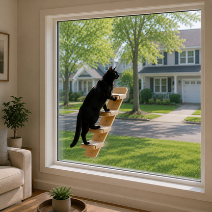4-Step Suction Wall Ladder