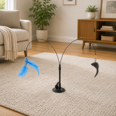 Hands-Free Feather Wand