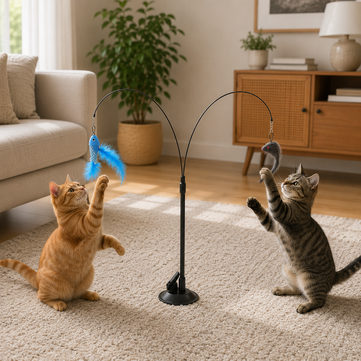 Hands-Free Feather Wand