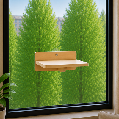 Large Suction Window Shelf