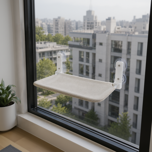 Natural Wood Window Perch