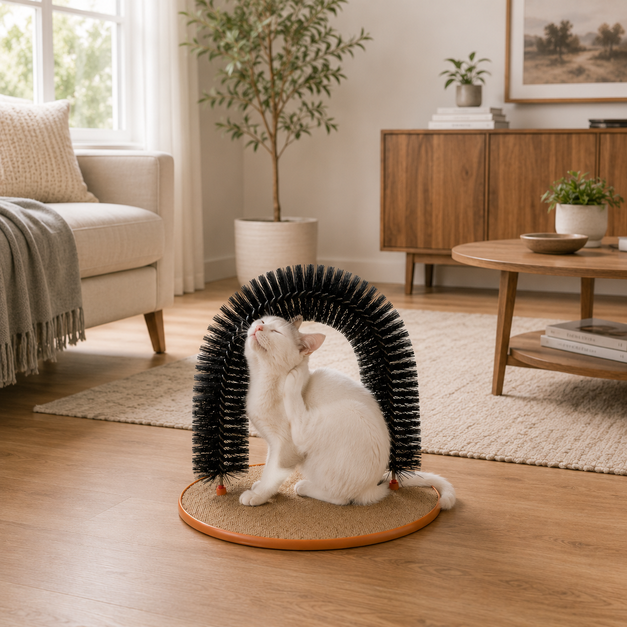 Self-Grooming Arch Scratcher