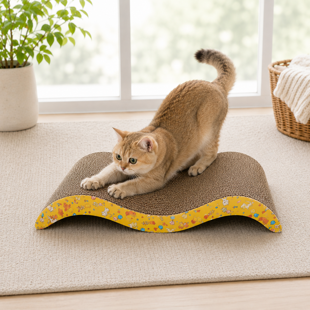Wave Cardboard Scratcher