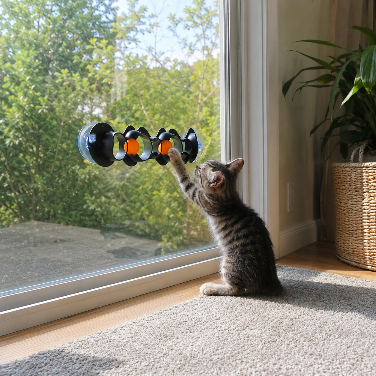 Window Suction Ball Track