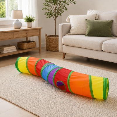 XL Colorful Cat Tunnel